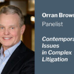 A photo of Orran Brown Sr. that says Orran Brown, Sr. to appear in Role of AI in Complex Litigation Panel at Northwestern University Pritzker School of Law