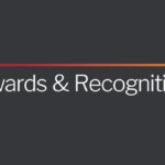 A graphic with a gradiant line stating: Awards & Recognition